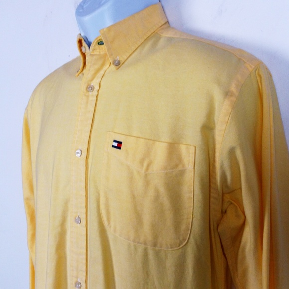 Tommy Hilfiger Slim Fit Button Down Shirt Men's L - Picture 2 of 7